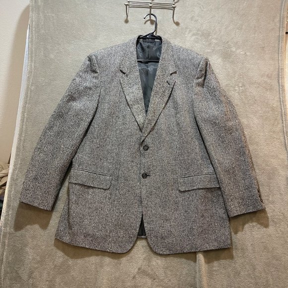 Bert Pulitzer Collectors Edition Herringbone Pattern Mens Suit Jacket‎ L 46 100% - Picture 1 of 16